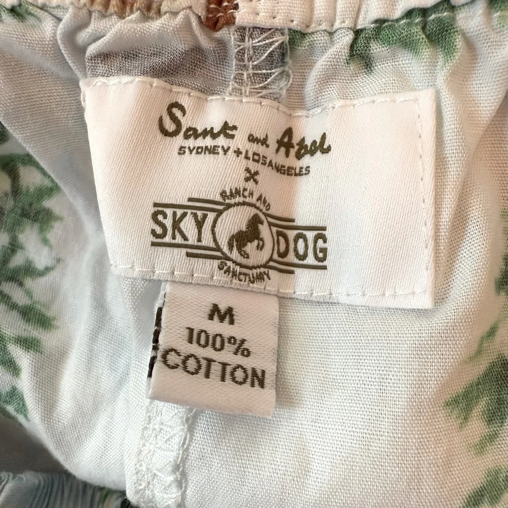 Sant and Abel x Skydog Wild 
& Free Mustang Pajama Bottoms Organic Western Horse - Picture 5 of 7